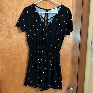 Polka dot romper